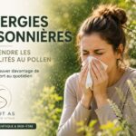 Personne souffrant d'allergies saisonnières et de sensibilités au pollen accompagnée à l'Institut AS à Champagne.