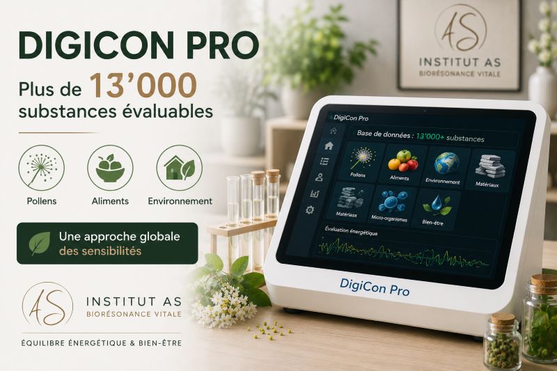 DigiCon Pro avec base de données de plus de 13000 substances utilisé à l'Institut AS à Champagne.