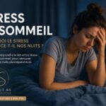 Personne souffrant de stress et de troubles du sommeil accompagnée à l'Institut AS à Champagne.